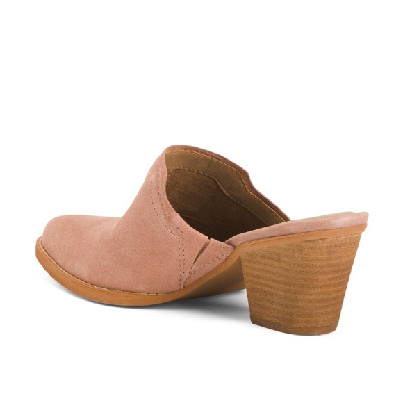 ZODIAC Pink Suede Ada Heels Women’s Size 6 Stacked Block 3in Heels NEW - Picture 3 of 6